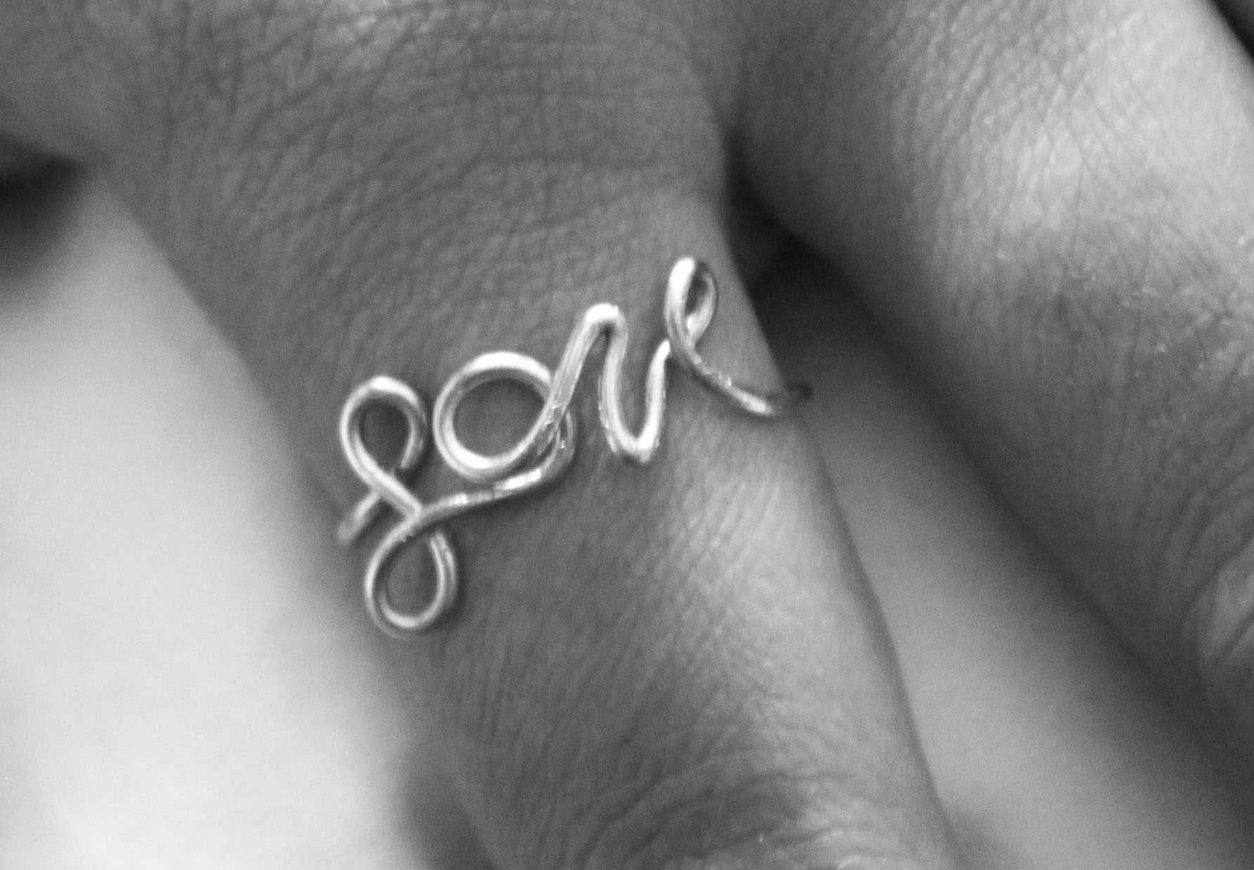 DIY Wire Love Ring Tutorial