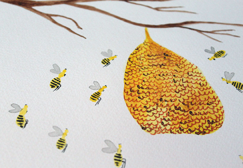 Beehive Watercolor Painting Tutorial Why Don t You Make Me