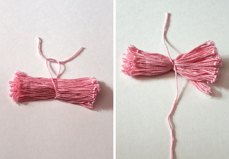 How To Make Tassels // DIY Tassel Out Of YARN Or Embroidery Thread
