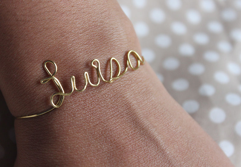 DIY Wire Name Bracelet - Why Don't You Make Me?