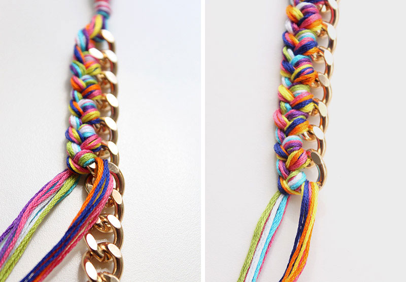 How do you make a braided bracelet?