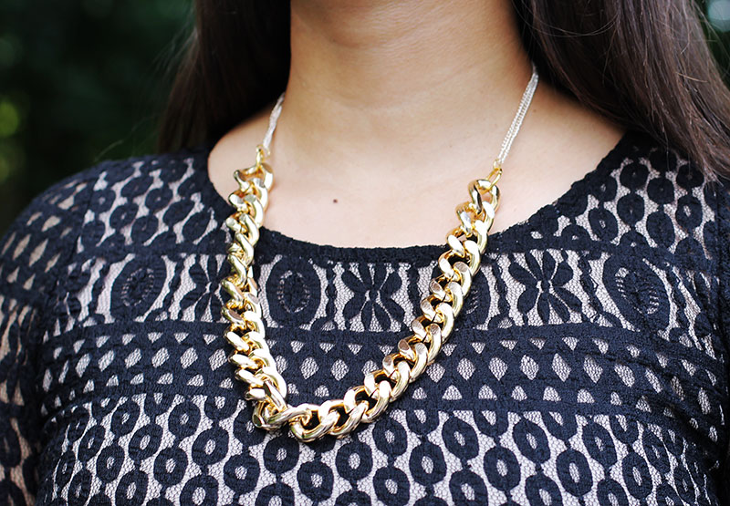 chunky chain necklace outfit