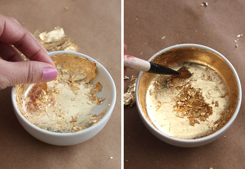 DIY Gold Leaf Bowls - Why Don't You Make Me?