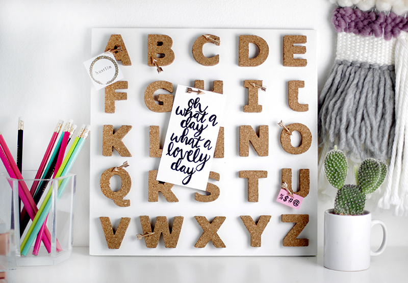 Mini Makeover: Make Your Own Cork Board Letters