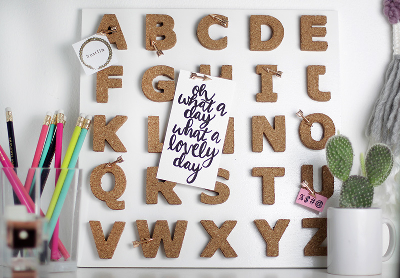 Mini Makeover: Make Your Own Cork Board Letters