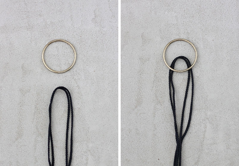 attach rope to metal ring
