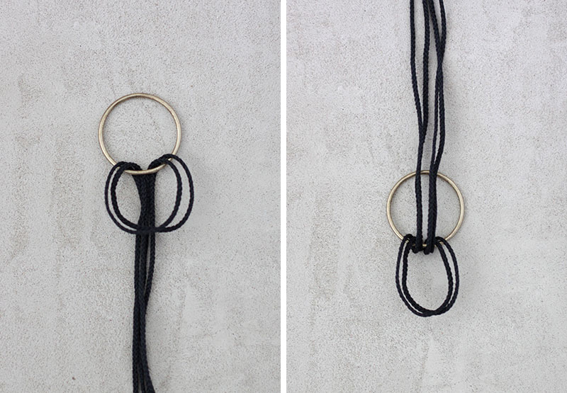 attach rope to metal ring