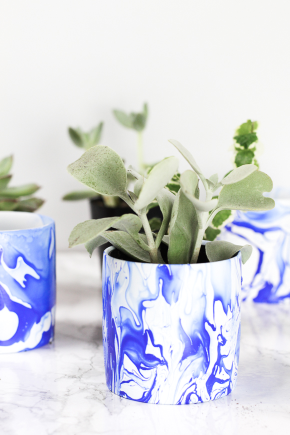 DIY-Indigo-Marbled-Mini-Planter