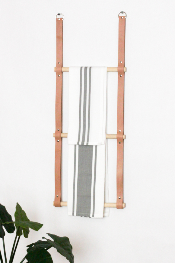 DIY Hanging Leather Rack Why Don t You Make Me