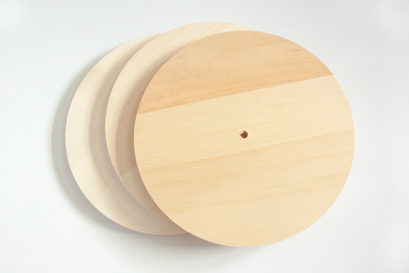 how to make a circular wooden shelf