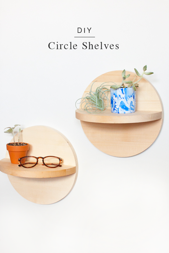 DIY painted circle shelf – almost makes perfect