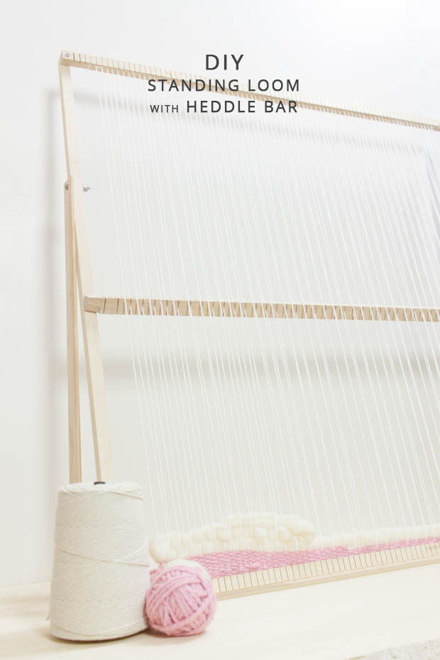 DIY Standing Weaving Loom with Heddle Bar