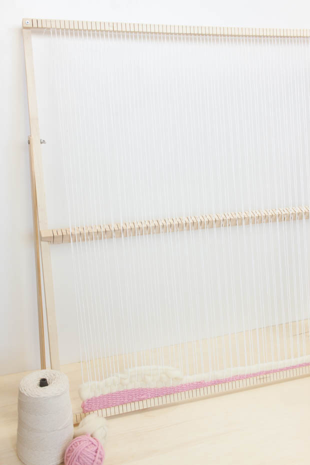 DIY Weaving Loom with Heddle Bar