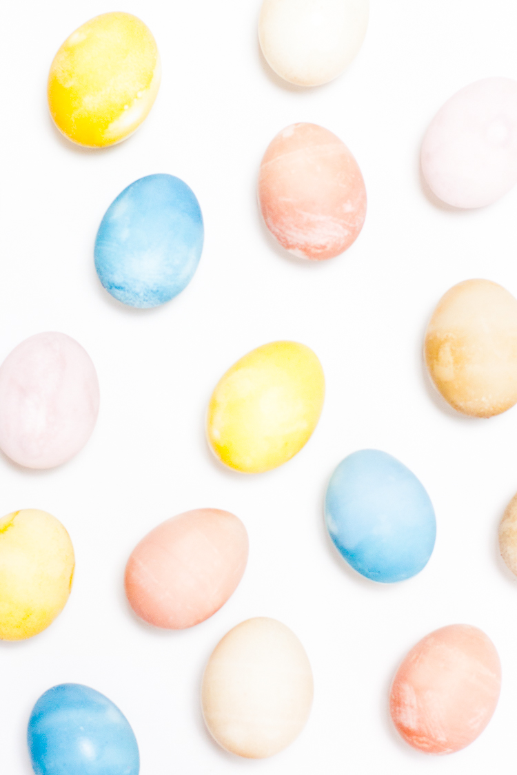 Naturally dye Easter eggs