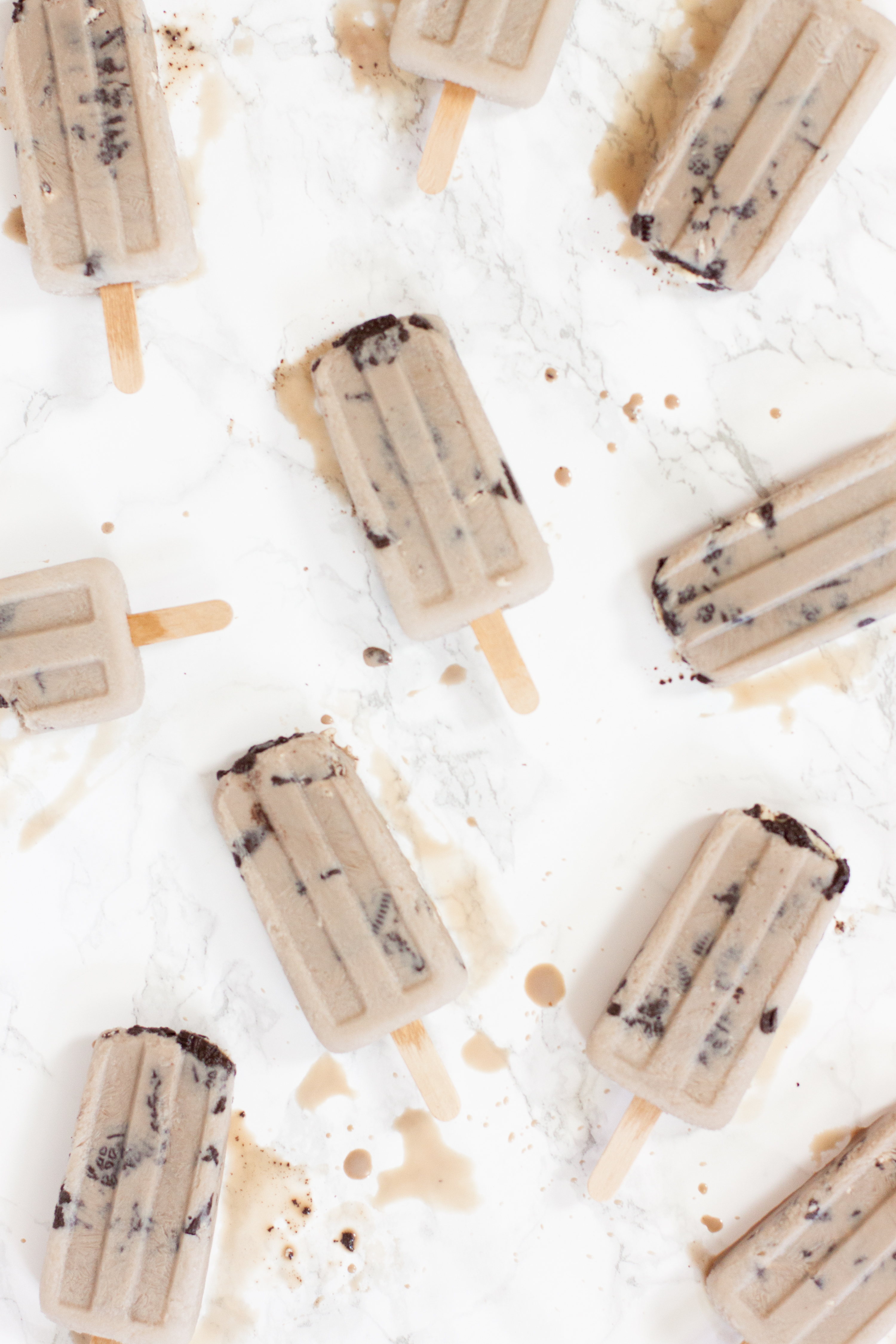 Iced coffee popsicles