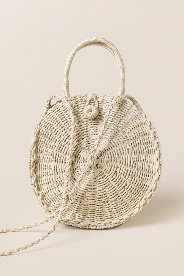 SOCCO Designs - San Diego Round Straw Bag - Small – Urban Poppy