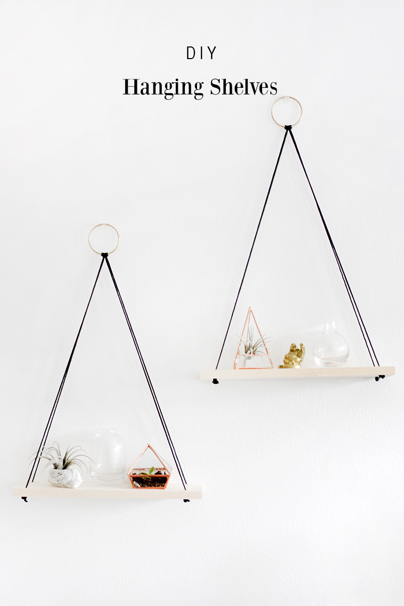 Diy Hanging Shelves Why Don T You, How To Hang Hanging Shelves