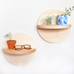 How To Make DIY Wooden Circle Shelves